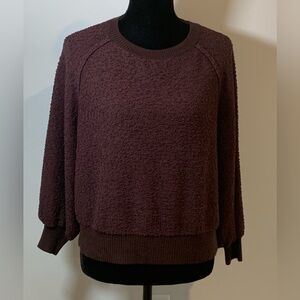 Native Daughters Textured Sweater Purple Sm/Med Cottagecore Pullover Urban Cozy